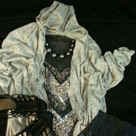 Mossimo Supply Co. Sweaters - BNWOT MOSSIMO FLY AWAY GRAY/BLACK MIX CARDIGAN XXL
